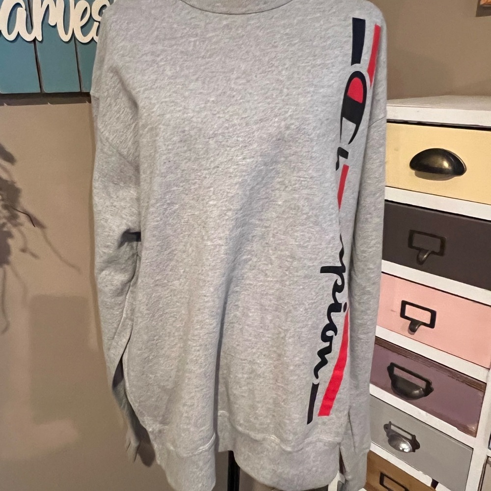 Champion Gray Crew Neck Women's Sweater